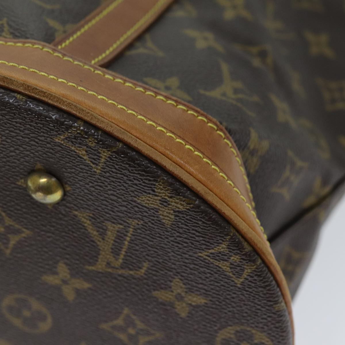 LOUIS VUITTON Monogram Bucket GM Shoulder Bag M42236 LV Auth 73058