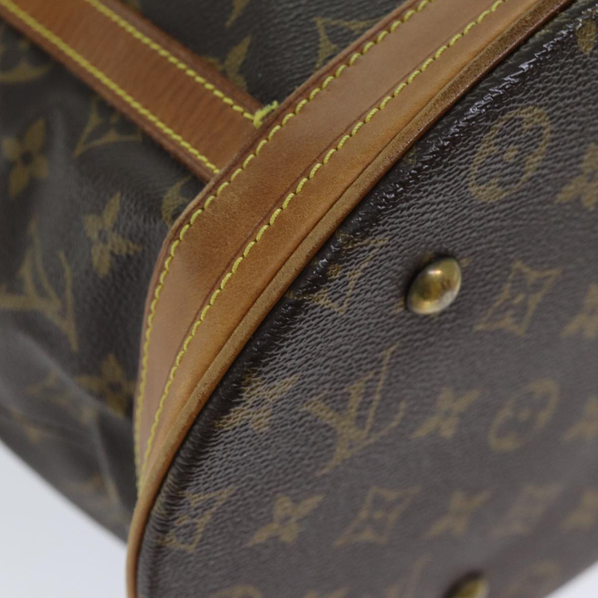 LOUIS VUITTON Monogram Bucket GM Shoulder Bag M42236 LV Auth 73058