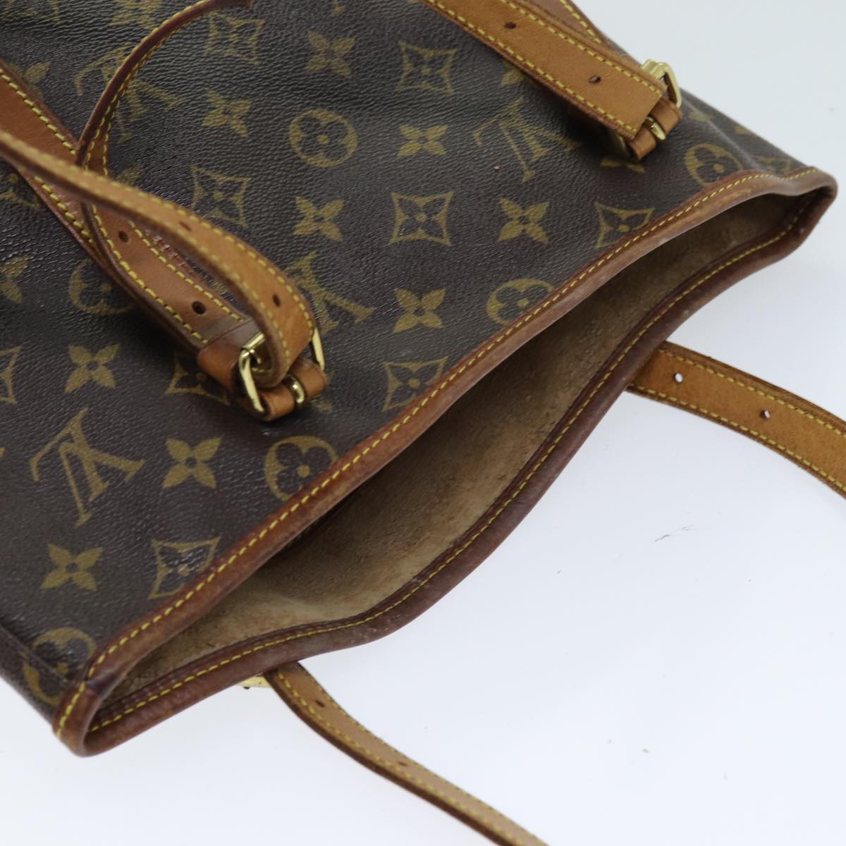 LOUIS VUITTON Monogram Bucket GM Shoulder Bag M42236 LV Auth 73058