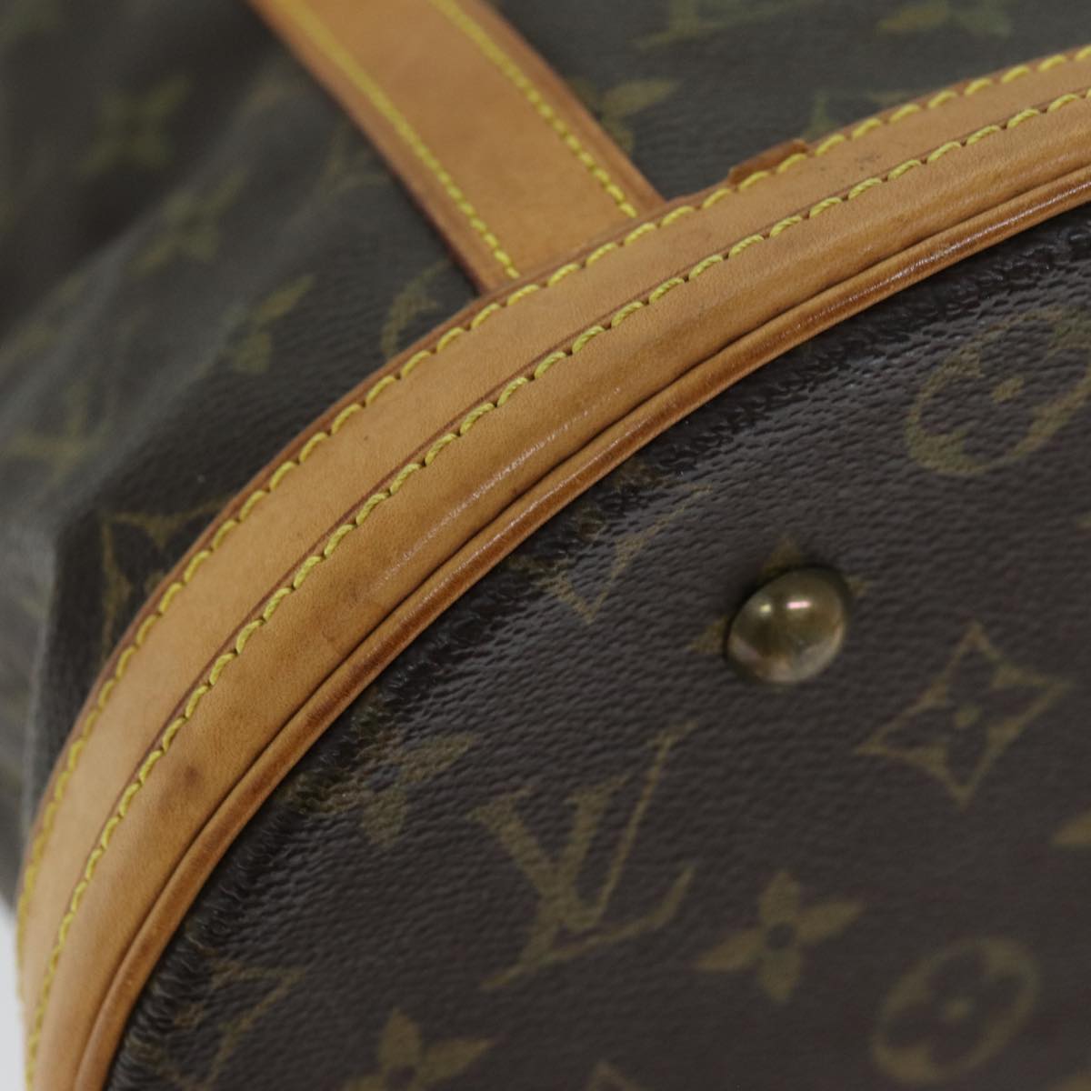 LOUIS VUITTON Monogram Bucket GM Shoulder Bag M42236 LV Auth 73065