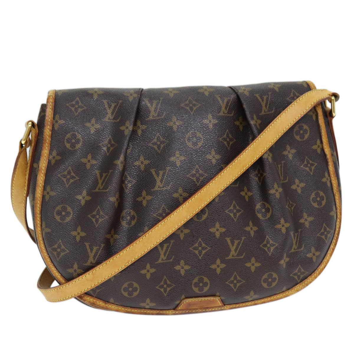 LOUIS VUITTON Monogram Menilmontant MM Shoulder Bag M40473 LV Auth 73077