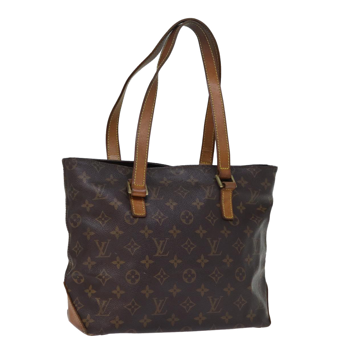 LOUIS VUITTON Monogram Cabas Piano Tote Bag M51148 LV Auth 73078