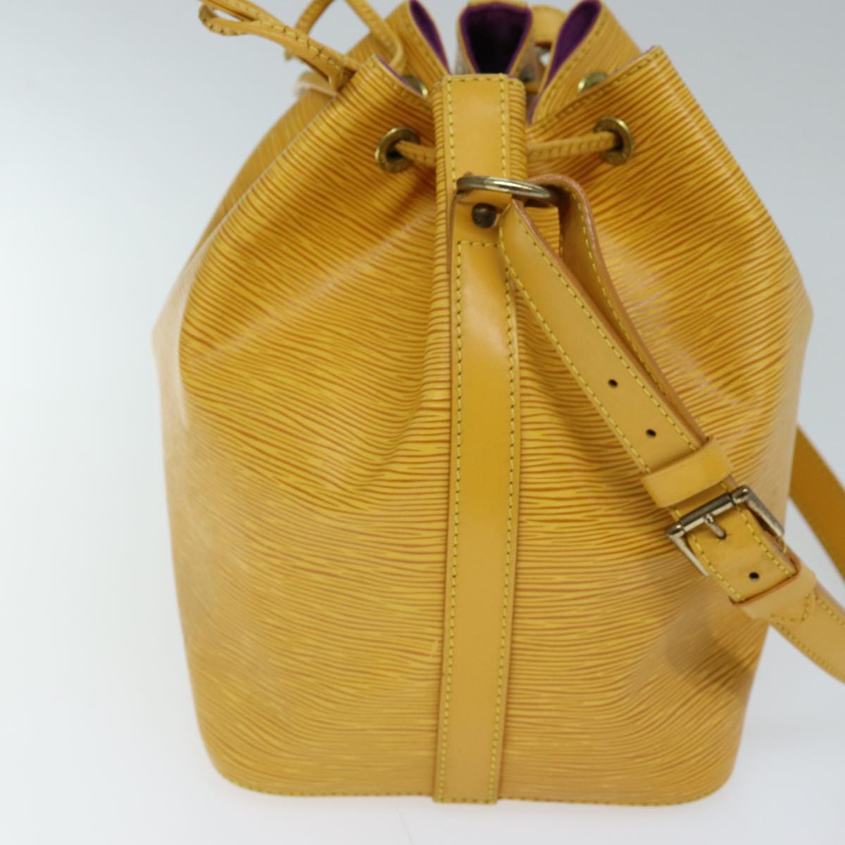 LOUIS VUITTON Epi Petit Noe Shoulder Bag Tassili Yellow M44109 LV Auth 73080