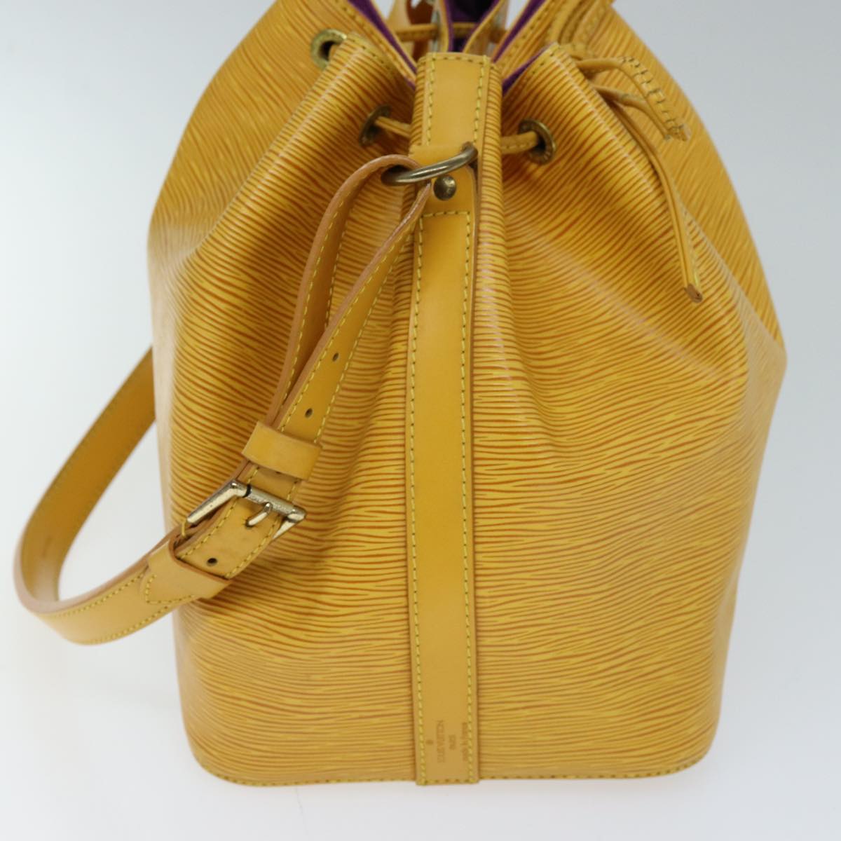 LOUIS VUITTON Epi Petit Noe Shoulder Bag Tassili Yellow M44109 LV Auth 73080