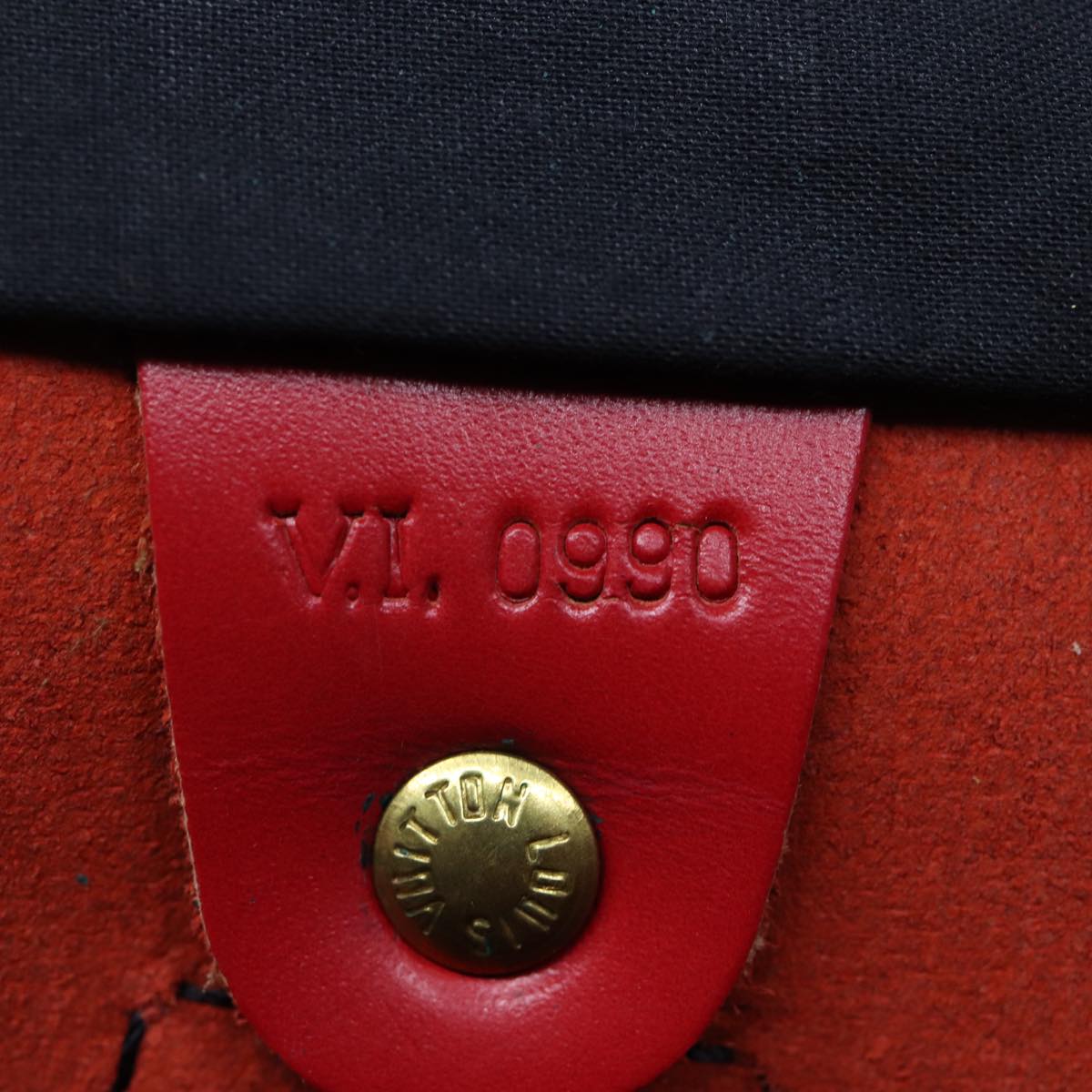 LOUIS VUITTON Epi Speedy 40 Hand Bag Castilian Red M42987 LV Auth 73084