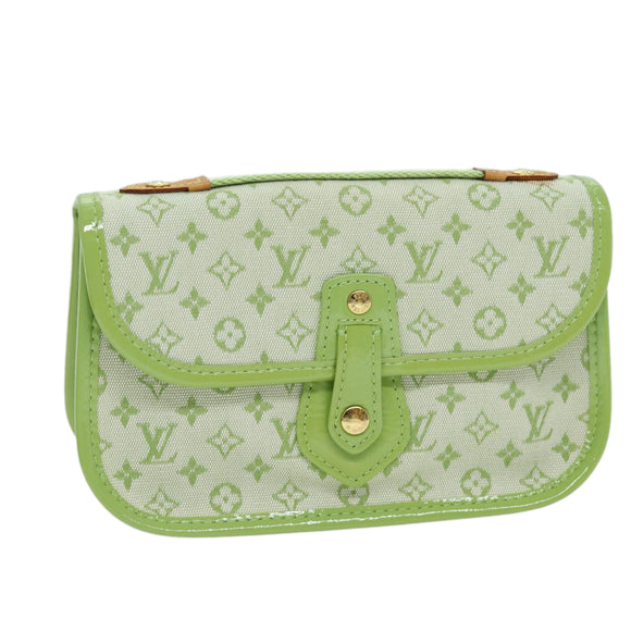 LOUIS VUITTON Monogram Mini Trousse Marie Kate Pouch Green M92935 Auth 73086SAV