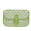 LOUIS VUITTON Monogram Mini Trousse Marie Kate Pouch Green M92935 Auth 73086SAV-13