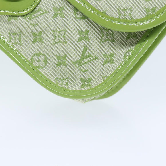 LOUIS VUITTON Monogram Mini Trousse Marie Kate Pouch Green M92935 Auth 73086SAV