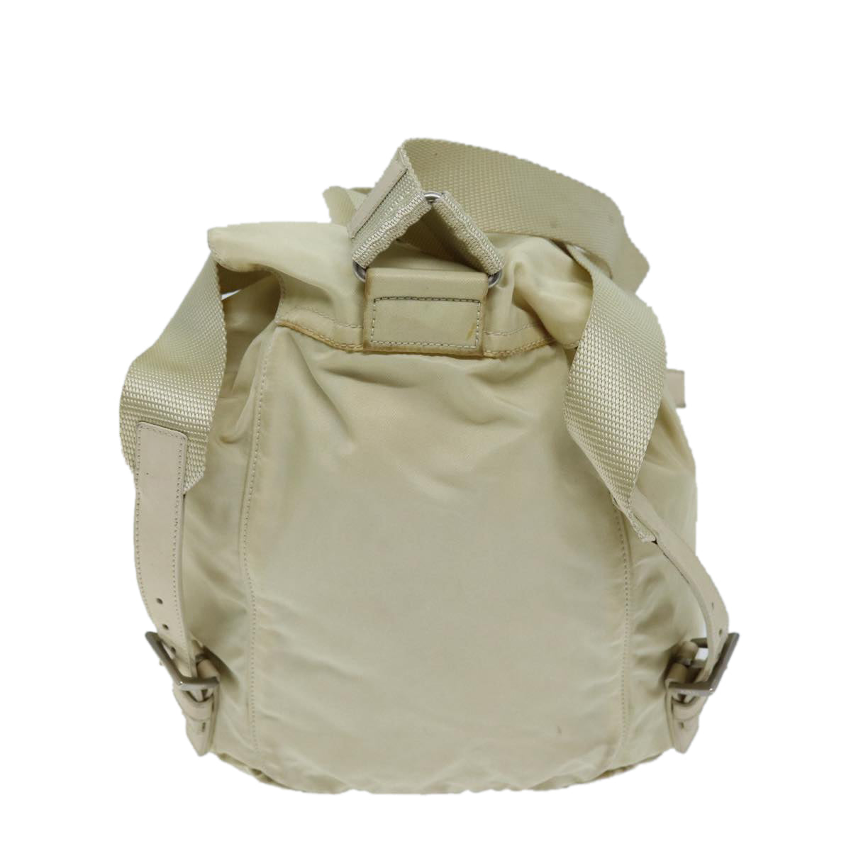PRADA Backpack Nylon Cream Auth 73099 - 0