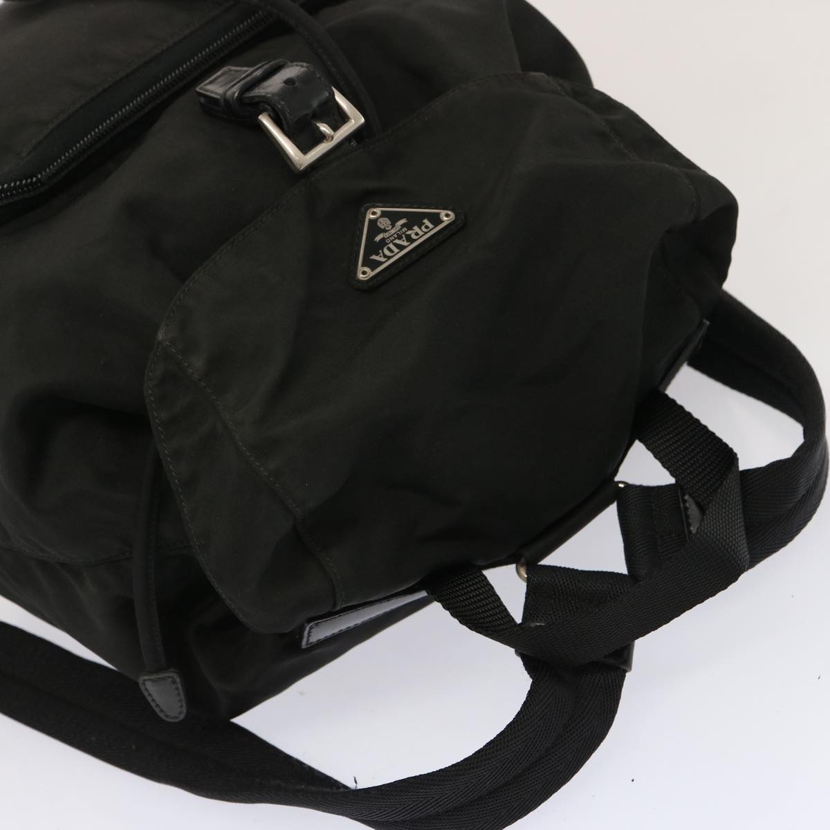 PRADA Backpack Nylon Black Auth 73102