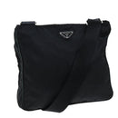 PRADA Shoulder Bag Nylon Black Auth 73105-1