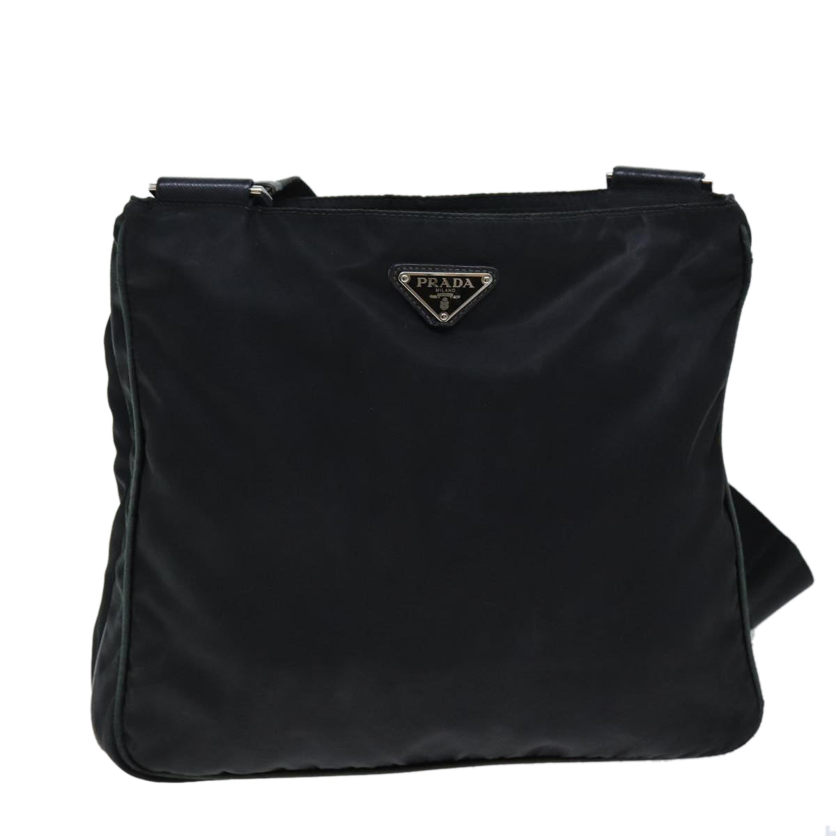 PRADA Shoulder Bag Nylon Black Auth 73105