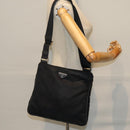 PRADA Shoulder Bag Nylon Black Auth 73105-24