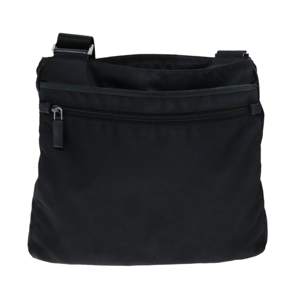 PRADA Shoulder Bag Nylon Black Auth 73105