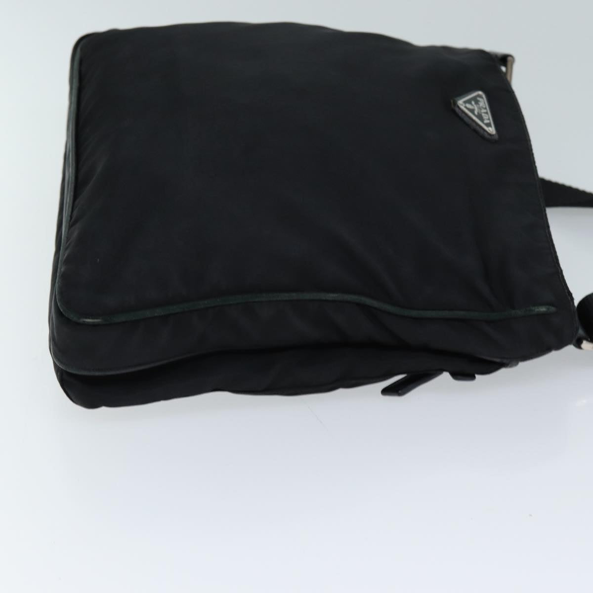 PRADA Shoulder Bag Nylon Black Auth 73105