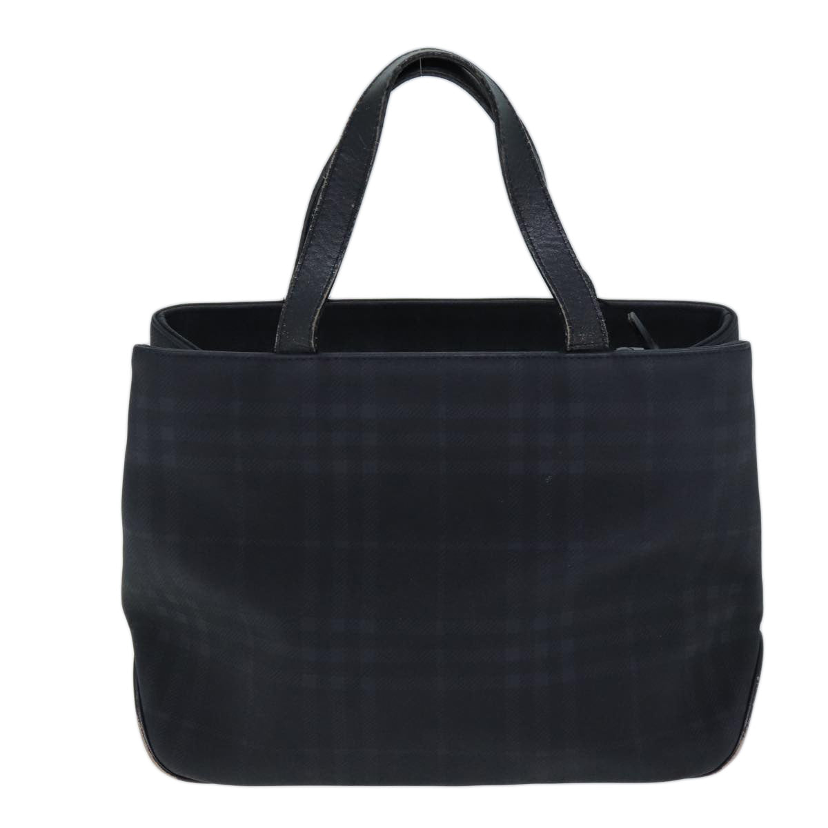 BURBERRY Nova Check Hand Bag Nylon Black Auth 73147 - 0