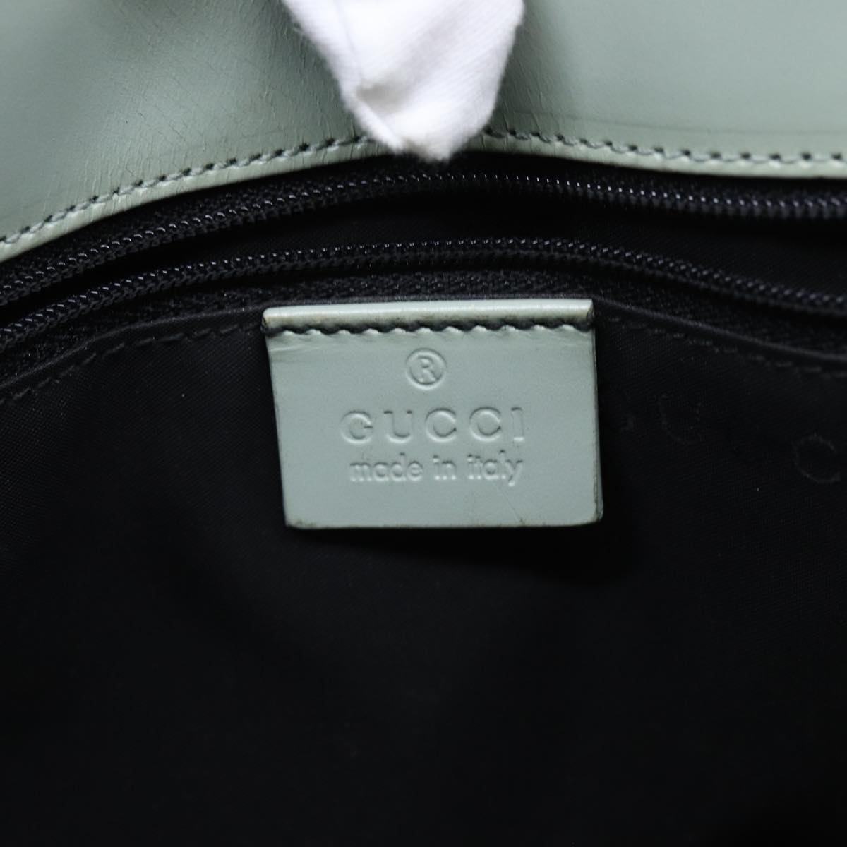 GUCCI Jackie Shoulder Bag Nylon Green 002 1068 Auth 73149