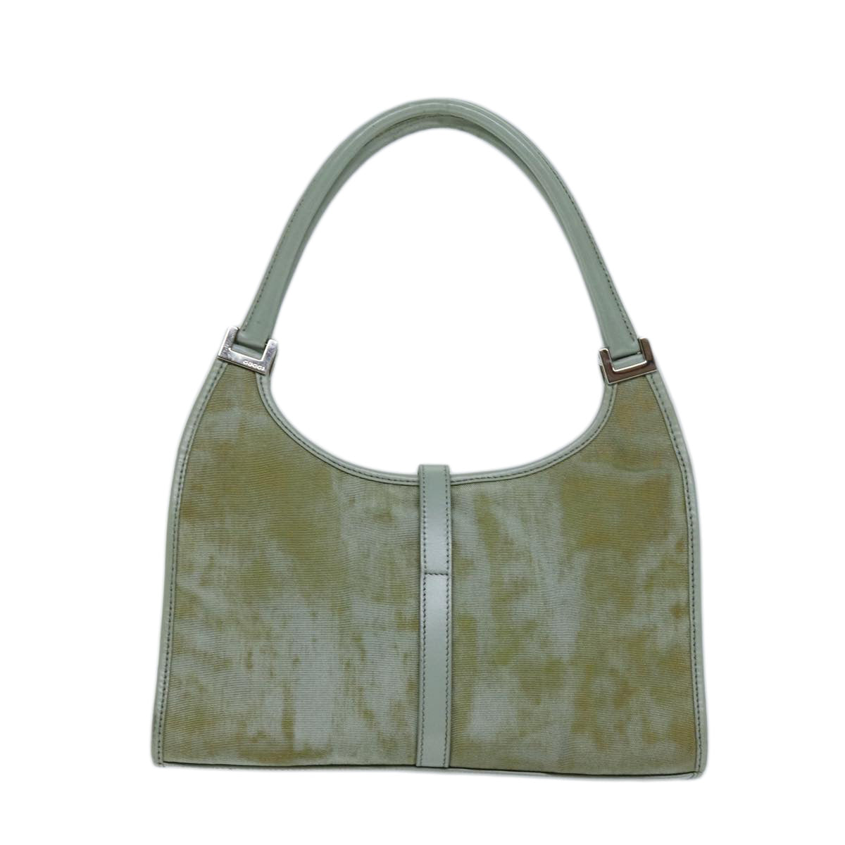 GUCCI Jackie Shoulder Bag Nylon Green 002 1068 Auth 73149