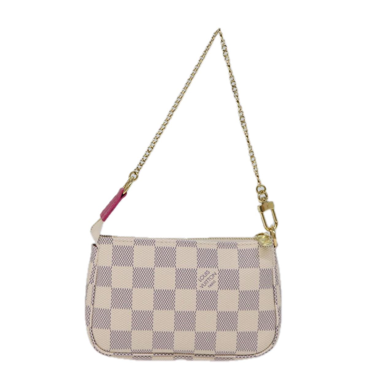 LOUIS VUITTON Damier Azur Mini Pochette Accessoires Pouch N60487 LV Auth 73189SA - 0