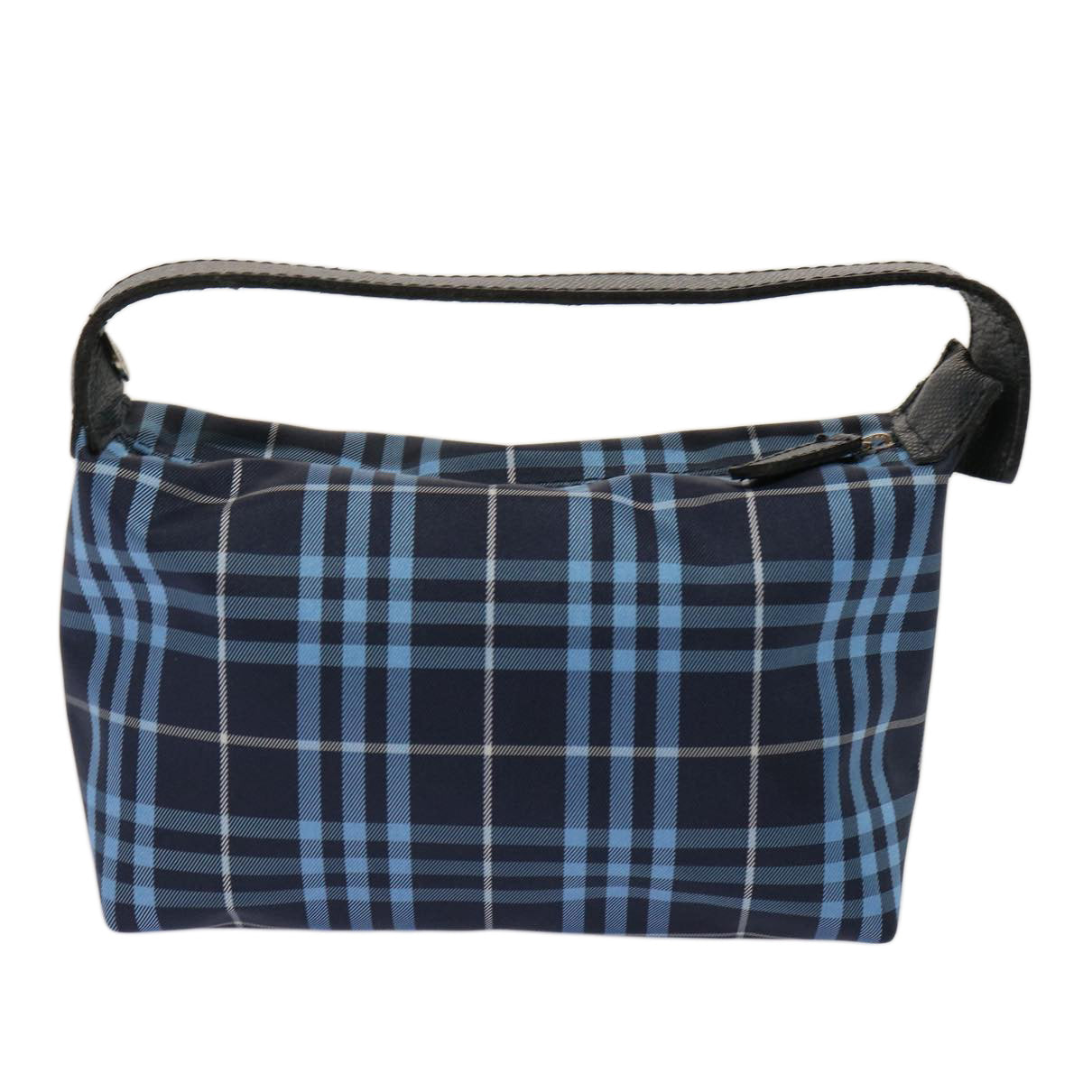 BURBERRY Nova Check Hand Bag Nylon Blue Auth 73195 - 0