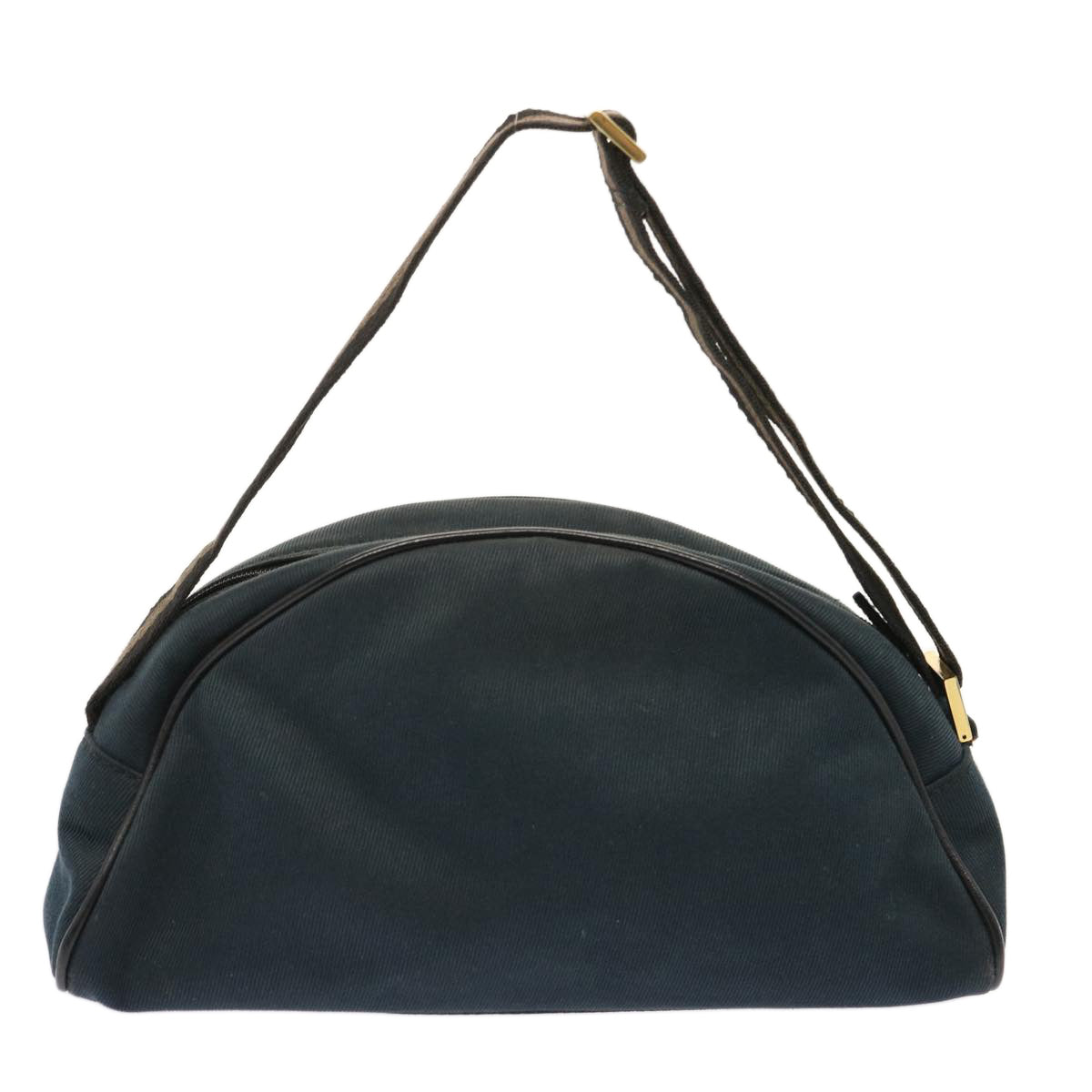 GUCCI Shoulder Bag Canvas Navy 90781 Auth 73223