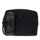 GUCCI GG Canvas Clutch Bag Black 018 1616 Auth 73233-13