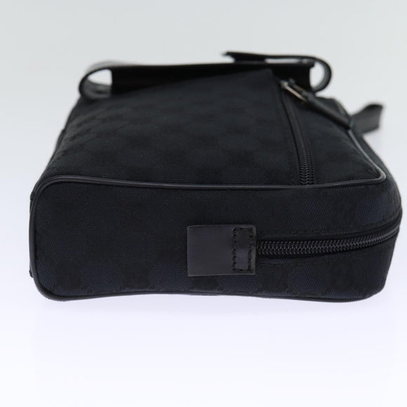 GUCCI GG Canvas Clutch Bag Black 018 1616 Auth 73233