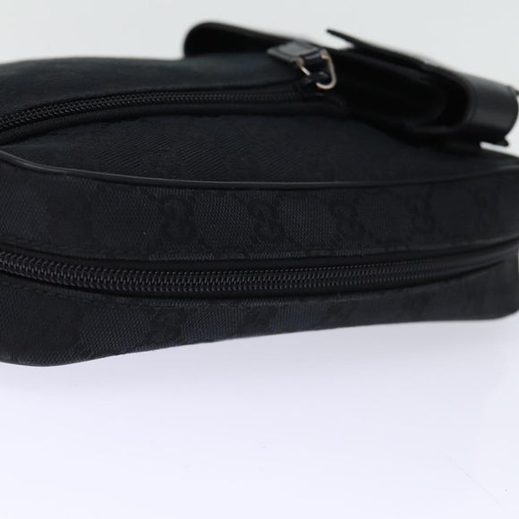 GUCCI GG Canvas Clutch Bag Black 018 1616 Auth 73233