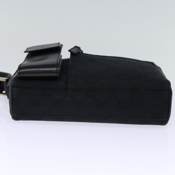 GUCCI GG Canvas Clutch Tasche Schwarz 018 1616 Auth 73233