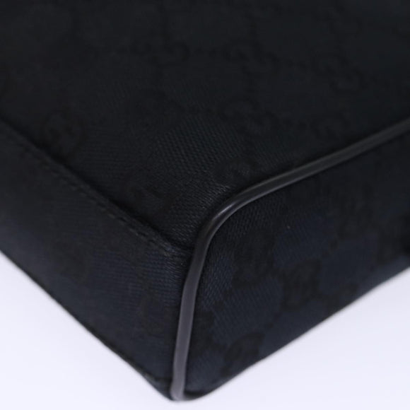 GUCCI GG Canvas Clutch Bag Black 018 1616 Auth 73233