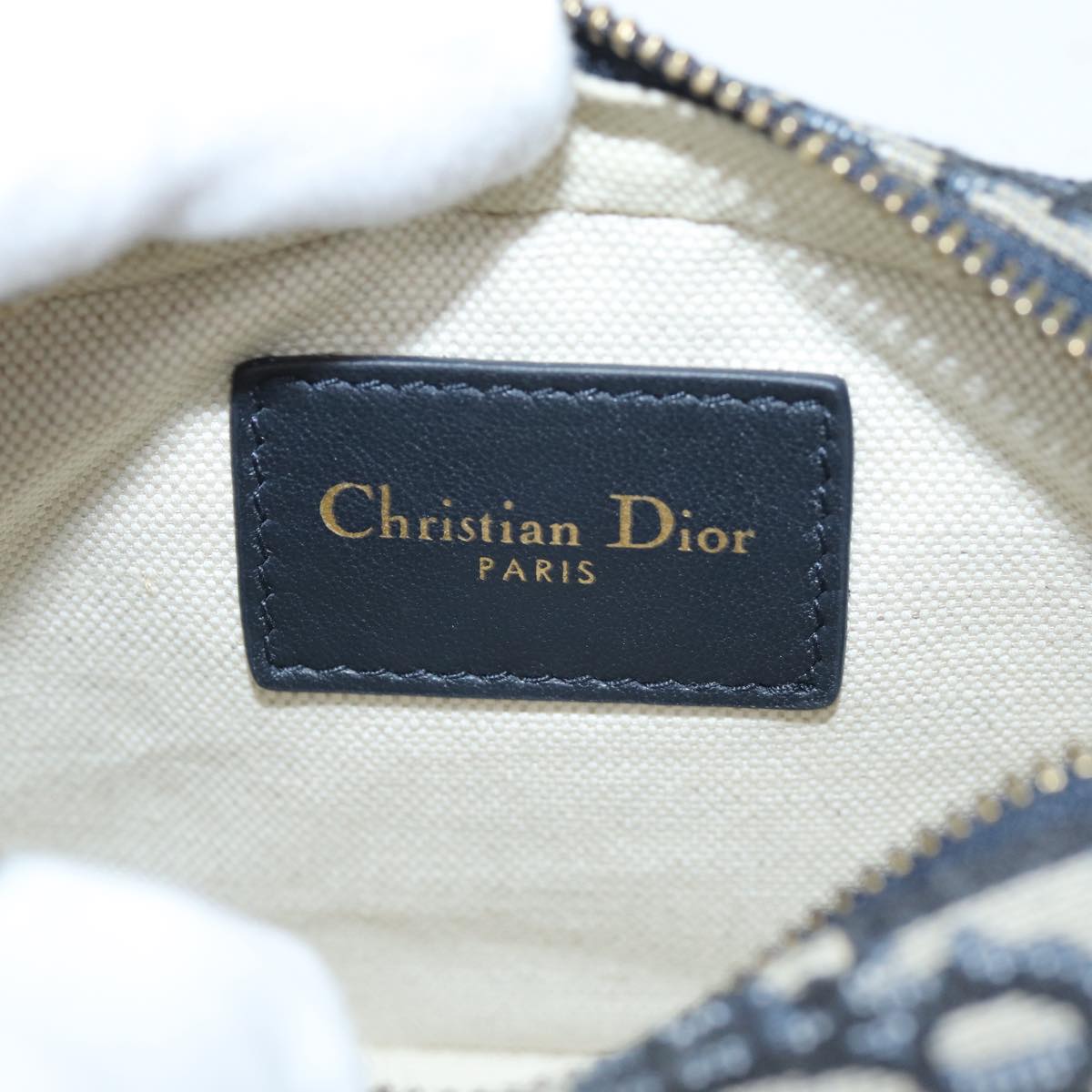 Christian Dior Trotter Canvas Waist bag Navy Auth 73251A