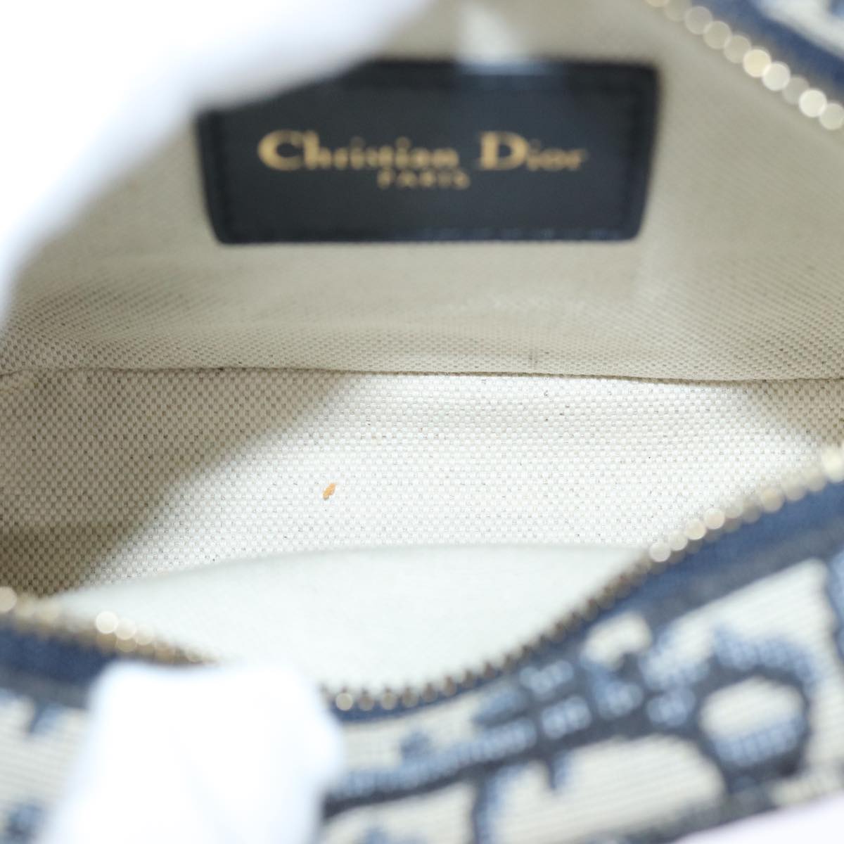 Christian Dior Trotter Canvas Waist bag Navy Auth 73251A