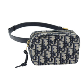 Christian Dior Trotter Canvas Waist bag Navy Auth 73251AV