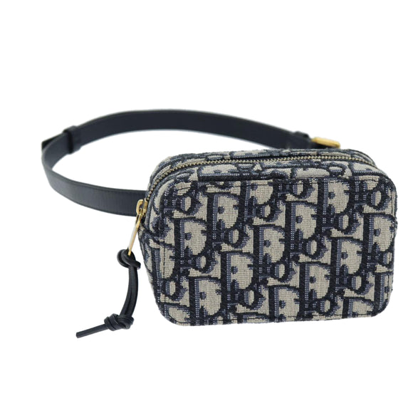 Christian Dior Trotter Canvas Waist bag Navy Auth 73251AV
