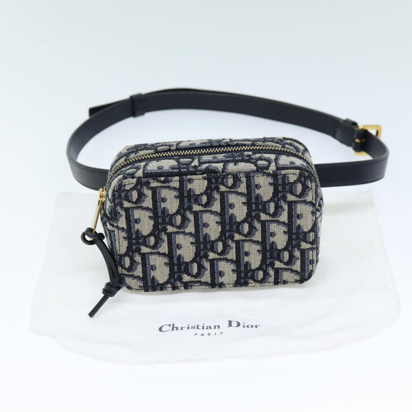 Christian Dior Trotter Canvas Waist bag Navy Auth 73251AV
