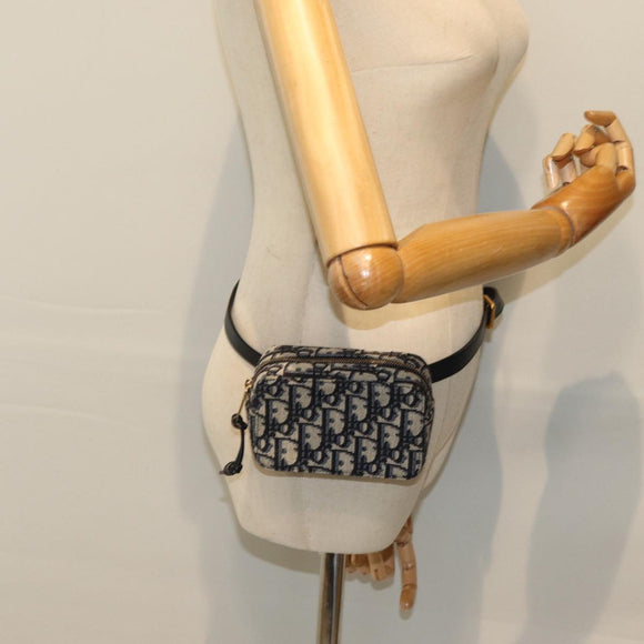 Christian Dior Trotter Canvas Waist bag Navy Auth 73251AV