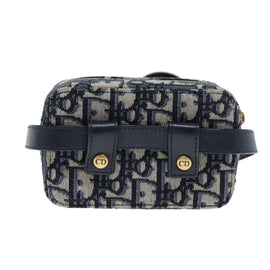 Christian Dior Trotter Canvas Waist bag Navy Auth 73251AV - 0