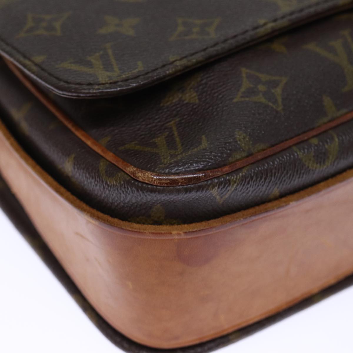 LOUIS VUITTON Monogram Cartouchiere GM Shoulder Bag M51252 LV Auth 73291