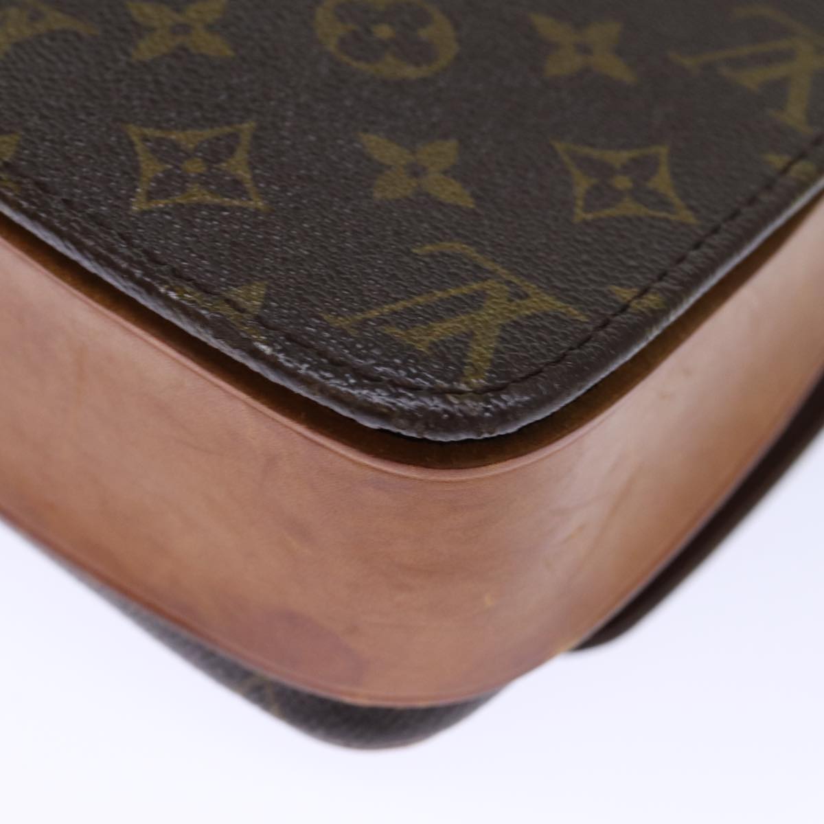 LOUIS VUITTON Monogram Cartouchiere GM Shoulder Bag M51252 LV Auth 73291