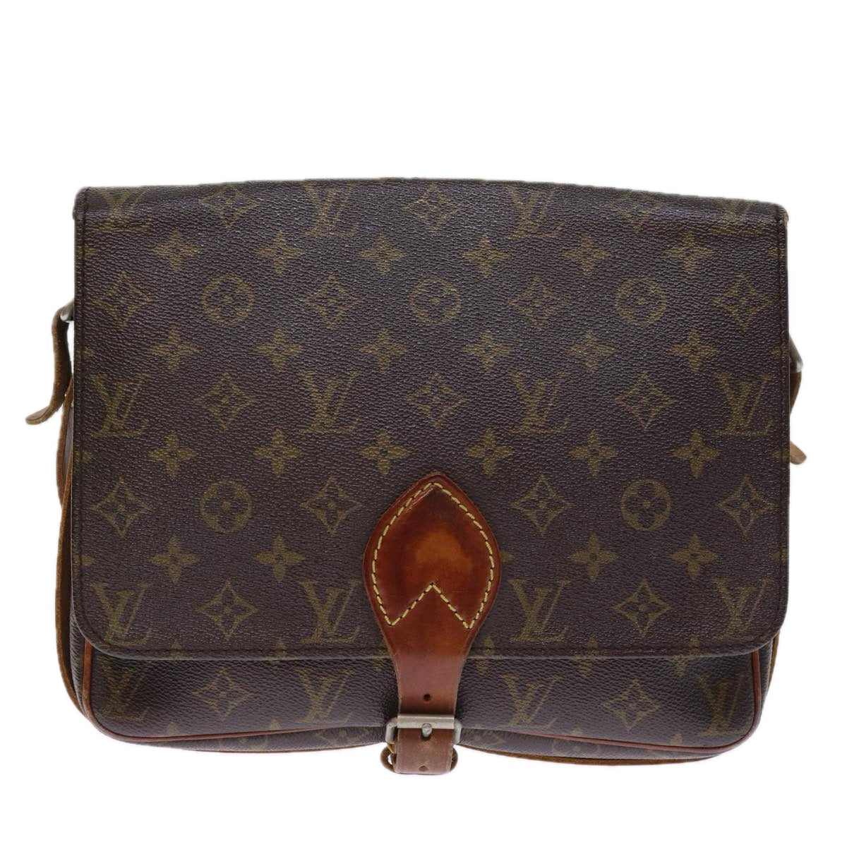 LOUIS VUITTON Monogram Cartouchiere GM Shoulder Bag M51252 LV Auth 73291