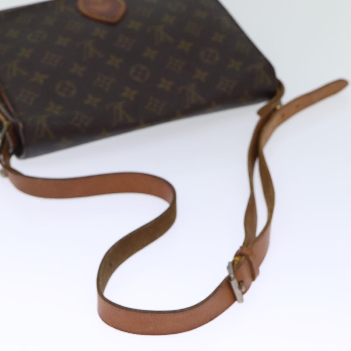 LOUIS VUITTON Monogram Cartouchiere GM Shoulder Bag M51252 LV Auth 73291