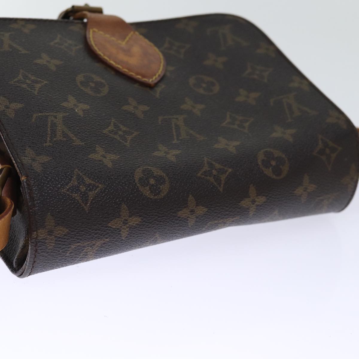 LOUIS VUITTON Monogram Cartouchiere MM Shoulder Bag M51253 LV Auth 73292