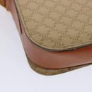 CELINE Macadam Canvas Shoulder Bag Beige Auth 73295-16