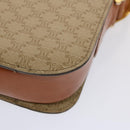CELINE Macadam Canvas Shoulder Bag Beige Auth 73295-17