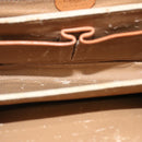 CELINE Macadam Canvas Shoulder Bag Beige Auth 73295-10