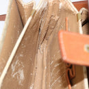 CELINE Macadam Canvas Shoulder Bag Beige Auth 73295-11