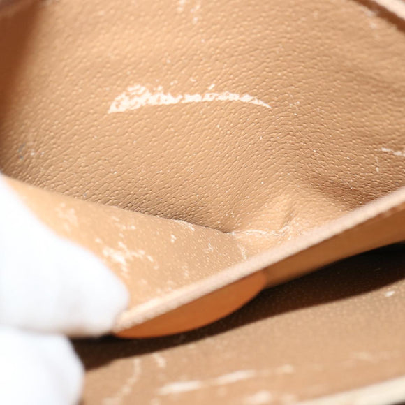 CELINE Macadam Canvas Shoulder Bag Beige Auth 73295