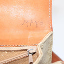 CELINE Macadam Canvas Shoulder Bag Beige Auth 73295-9