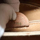 CELINE Macadam Canvas Shoulder Bag Beige Auth 73295-12