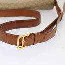 CELINE Macadam Canvas Shoulder Bag Beige Auth 73295-7